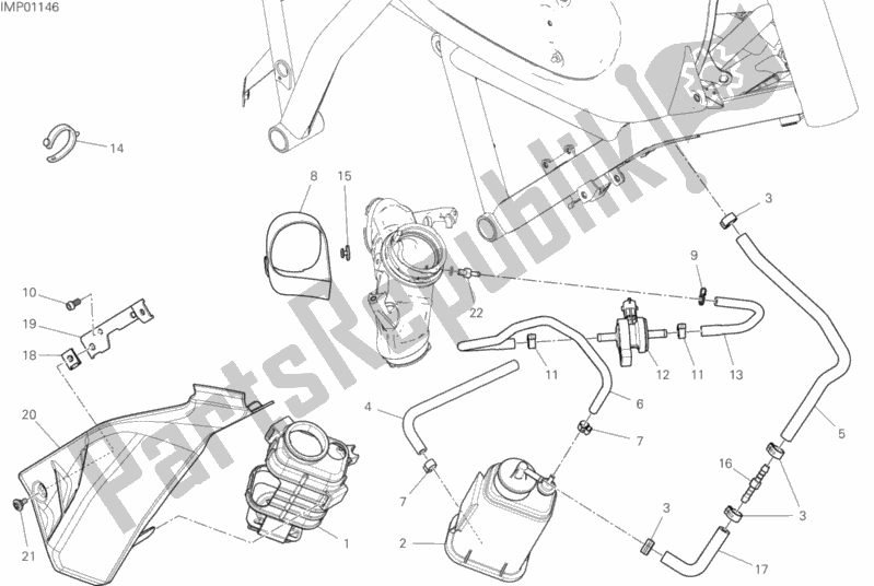 Tutte le parti per il Filtro Contenitore del Ducati Scrambler Icon Brasil 803 2020